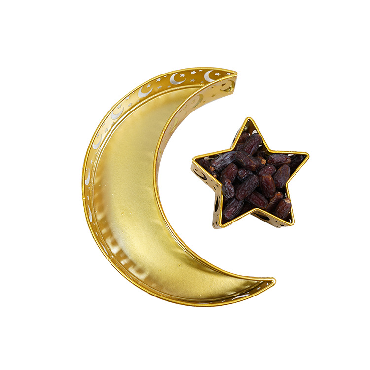 Eid plate tray decorated with iron moon and stars